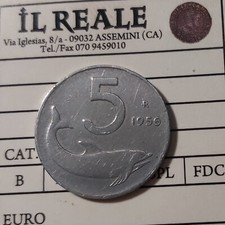 5 LIRE 1956 PERIZIATA 