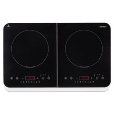 MEDION Piastra induzione doppia portatile 2 fuochi 3500W nero piano cottura