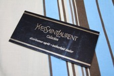 YVES SAINT LAURENT - Targhetta plate originale vintage