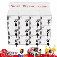 Armadietto armadietto cellulare acrilico trasparente 12 slot tasca con chiavi e bobina