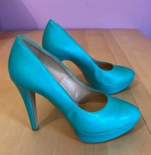 Scarpe décolleté tacco stiletto 12 cm e plateau Colore verde acqua