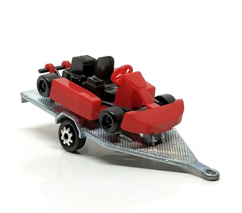 Majorette kart trailer red - go,