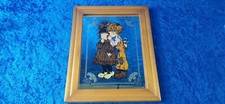 SARA KAY ILLUSTRAZIONE  CARTONI ANIMATI SPECCHIO VINTAGE GLASS ANNI 80 D16