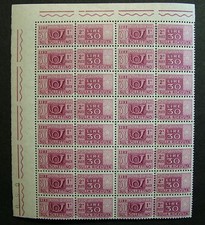 1955 Italia Blocco 16 Valori