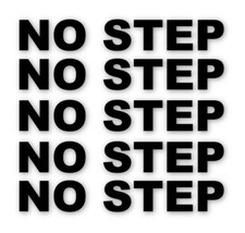 2 Set 5 Adesivi "No Step"