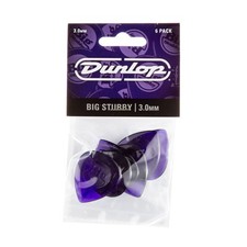Dunlop Lexan Big Stubby Picks 3 mm, confezione da 6 (NUOVO)