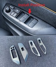 Guarnizione pannello interruttore alzacristalli acciaio opaco per Toyota Yaris Cross 2021-2025