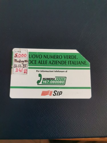 Scheda telefonica nuovo - scheda, numero
