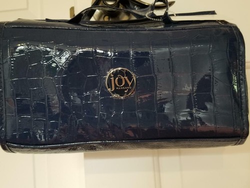 Beauty case croco - croco, (navy)