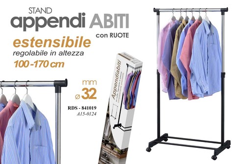 Stand appendiabiti con ruote - appendiabiti,
