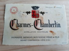étiquette vin Charmes