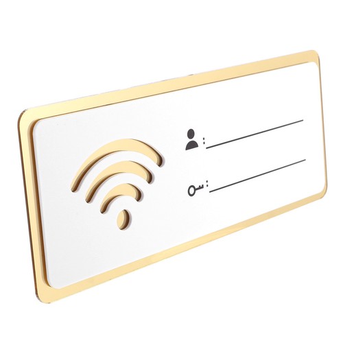 Password wifi acrylic - di,