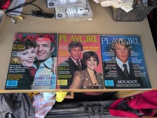 3 Playgirl Magazines 1979-1980