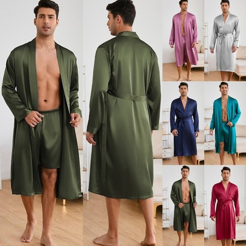Accappatoio kimono raso - , uomo