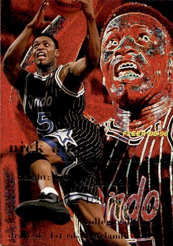 Card nba fleer nick - fleer, 95-96'