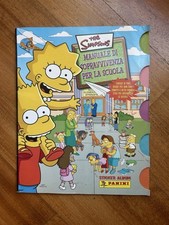 ALBUM FIGURINE PANINI SIMPSON CON 47 FIGURINE - CEDOLE PRESENTI