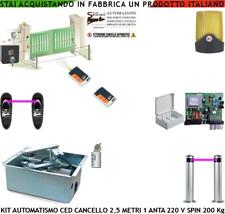 AUTOMATISMO INTERRATO MOTORE 220 V CANCELLO BATTENTE FOTO 2 RADIOC 2 PALI SELE