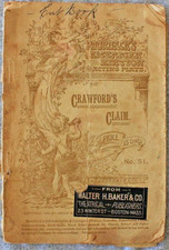 Pair of Late 1880s Theatrical Scripts - Crawford's Claim & Neck Or Nothing
