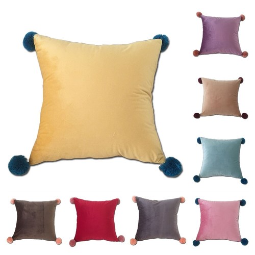 Copricuscino palline peluche