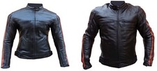 Giacca da per moto in pelle Uomo o Donna Taglia. XS S M L XL XXL 3XL 4XL 
