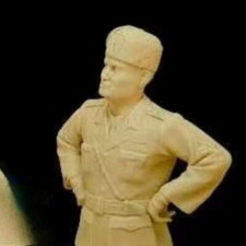 Modellino figure in resina dittatore italiano scala 1/35 seconda guerra mondiale