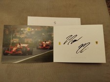 Biglietto di auguri di Natale con autografi - Ferrari - F1