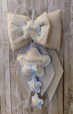 Fiocco nascita bimbo nome personalizzato 