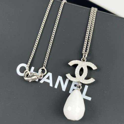 Collana chanel logo perle - cc,