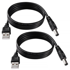 2 Pezzi 1M 24AWG Cavo USB a DC
