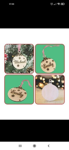 Decorazioni natale palle legno - decorazioni,