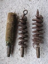 LOTTO SCOVOLO A VITE PULISCI PULIZIA PER CANNA FUCILE DA CACCIA ANTICO SET KIT