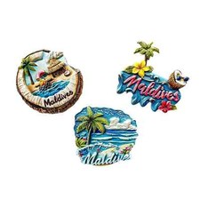3pcs Maldives Souvenir 3D