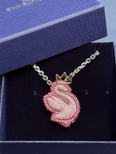 Collana swarovski cigno rosa - swarovski,