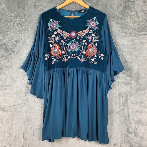 Abito donna grande blu - , boho