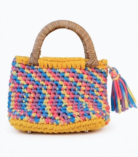 Borsa uncinetto fatta - borsa,