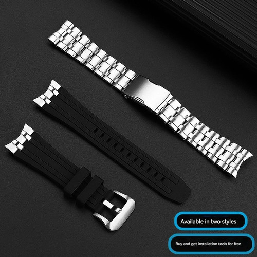 Rubber watch strap - rubber, for