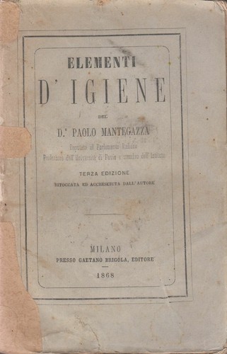 1868 paolo mantegazza - paolo,