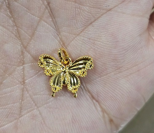 Ciondolo farfalla vero - vero, oro