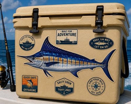Adesivo marlin fish pesca - adesivo,