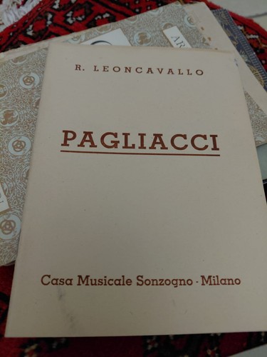 Libretto opera pagliacci - pagliacci, cs