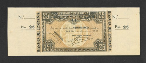Pesetas 1937 bilbao - 25,