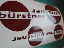 BURSTNER  Sticker Decal x 4