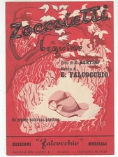 Spartito ZOCCOLETTI Falcocchio - 1951 Claudio Villa Sergio Bruni
