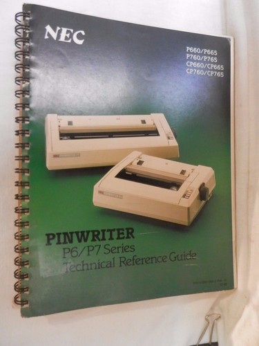 Manuale nec pinwriter p7 - manuale,
