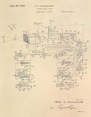 Philco television patent art - television,