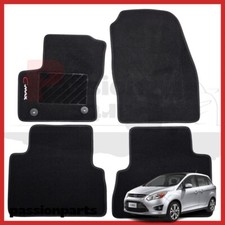 TAPPETI FORD IN MOQUETTE C-MAX DAL 2012 AL 2015 CON RICAMO E 2 FISSAGGI 4 PEZZI