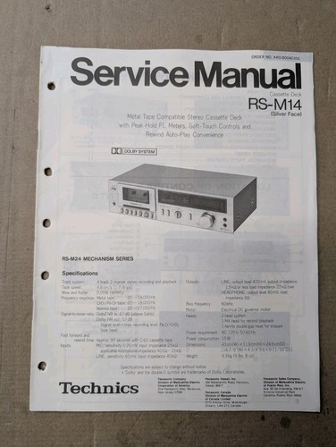 Technics m14 silverface - technics, rs-m14