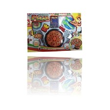 CREA PIZZA PIZZERIA SPAGHETTI PATATINE SALSICCIA KIT FAST FOOD GIOCO GIOCATTOLO