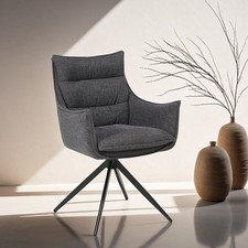 Sedia imbottita girevole sala