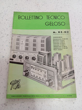BOLLETTINO TECNICO GELOSO n 61-62 PRIMAVERA ESTATE 1955 Ricevitore Amplificatore